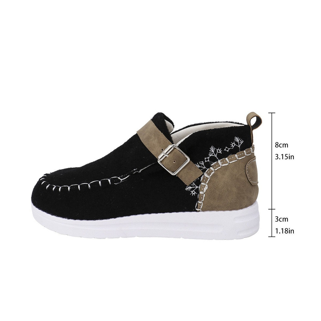Damen Gefilzte Mokassin‑Sneaker mit Ziernaht, verstellbarem Riemen und dämpfender Plateausohle Echo Archiv