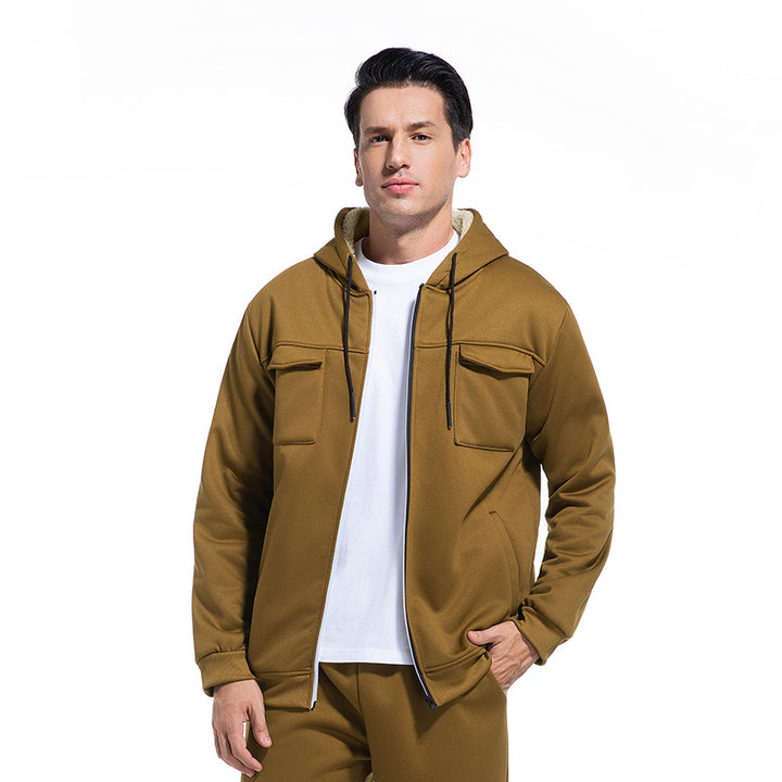 Herren Freizeitjacke mit hohem Kragen und Taschen Echo Archiv