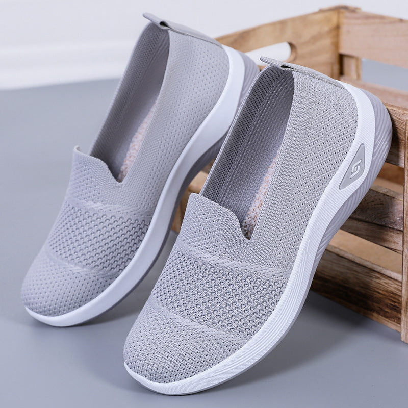 Damen nan eleganter Strick-Slipper mit verstärkter Zehenkappe, flexibler Dämpfungsplattform und Zuglasche Echo Archiv