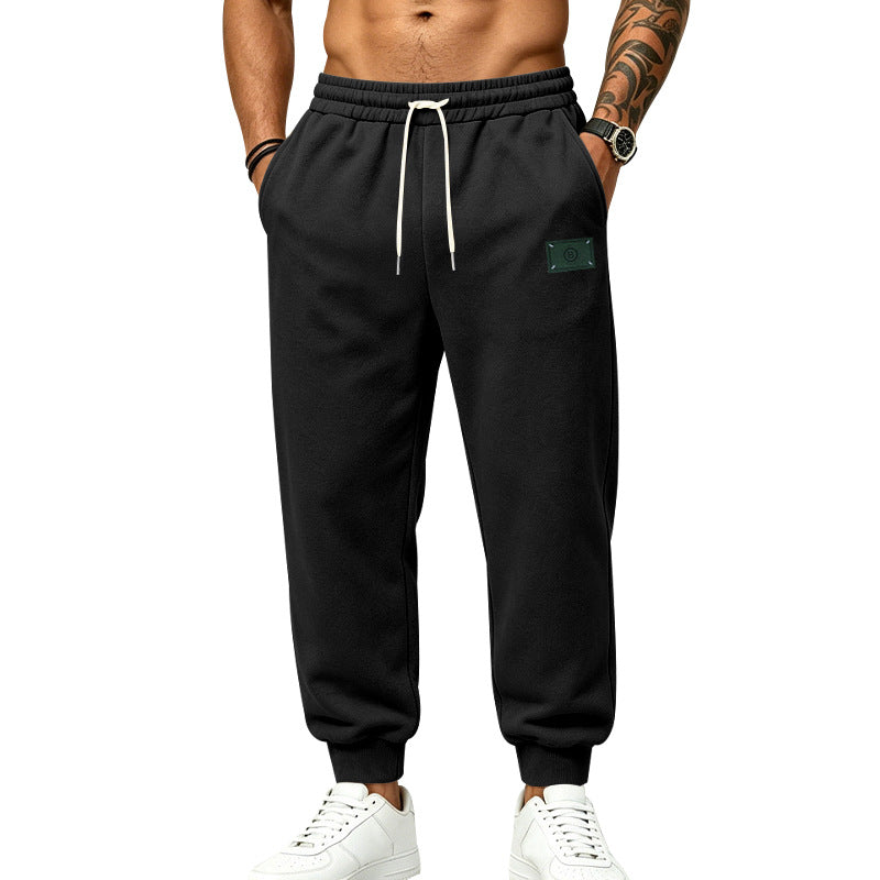 Herren Relax-Fit Jogginghose mit angerauter Innenseite, elastischem Bund und Kordelzug Echoarchiv