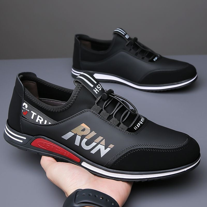 Herren Slip-On-Sneaker mit elastischer Schnellzug-Schnürung und neoprenem Komfortkragen Echoarhiv