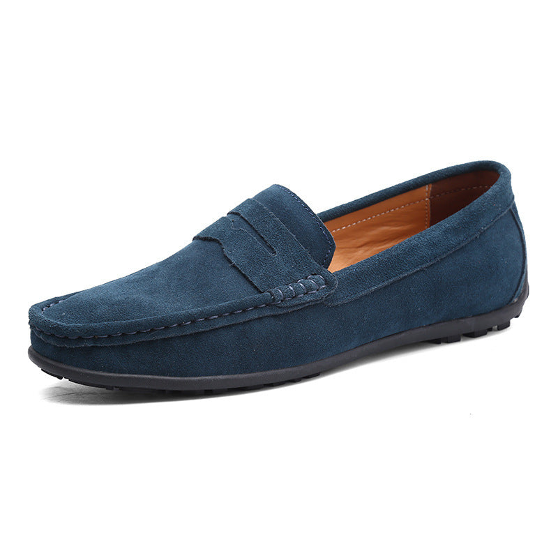Herren nan eleganter Wildleder-Loafer mit handgenähter Moccasinnaht und rutschfester Gummiprofilsohle Echo Archiv