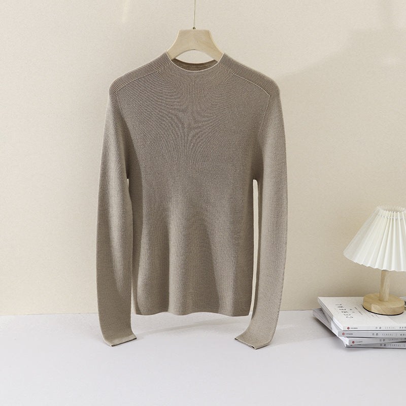 Damen Schlanker Feinstrick-Rundhalspullover mit Raglan-Schultereinsatz Echo Archiv