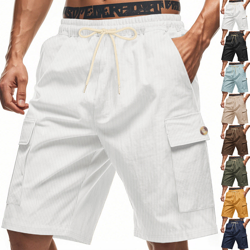 Herren Cargo-Shorts mit verstellbarem Kordelzug und praktischen Seitentaschen Echoarchiv