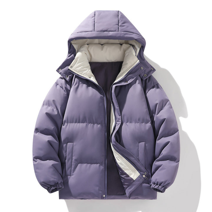Damen Wattierte Pufferjacke mit Kapuze – Célinea