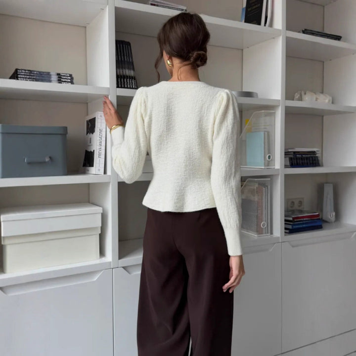 Damen Eleganter Strickcardigan mit hochgeschlossenem Kragen Echo Archiv