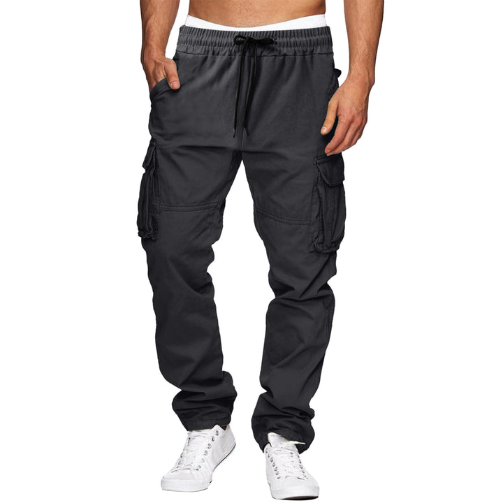 Herren bequeme Cargo-Hosen mit elastischem Bund und mehreren Taschen Echoarchiv