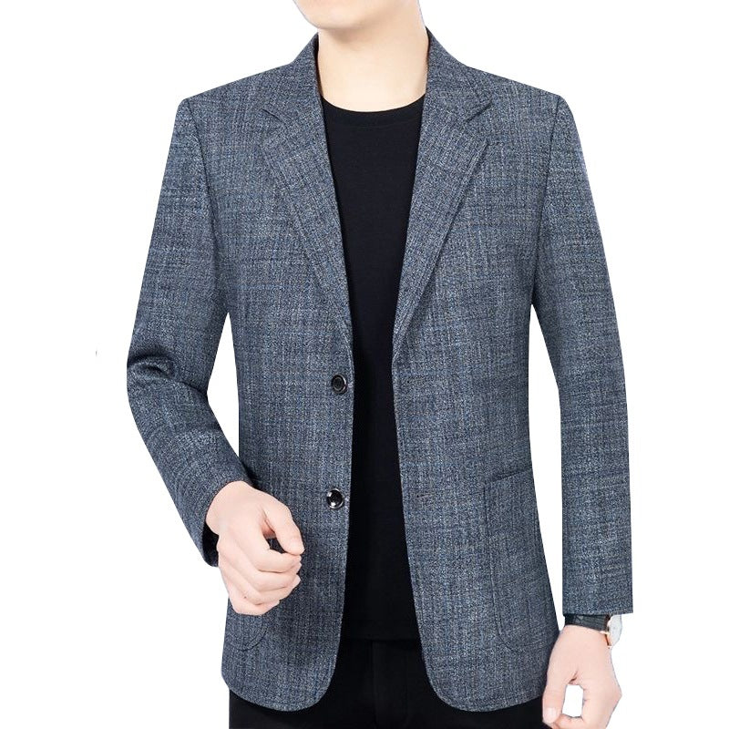 Herren Slim Fit Jacke mit Elegantem Muster Echoarchiv