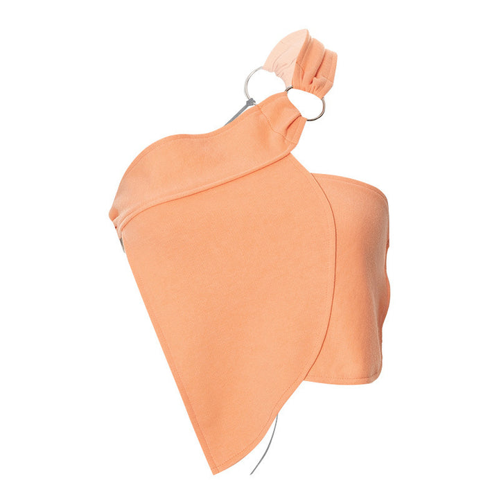 Damen asymmetrisches Trägershirt mit elegantem Ringdetail Echo Archiv