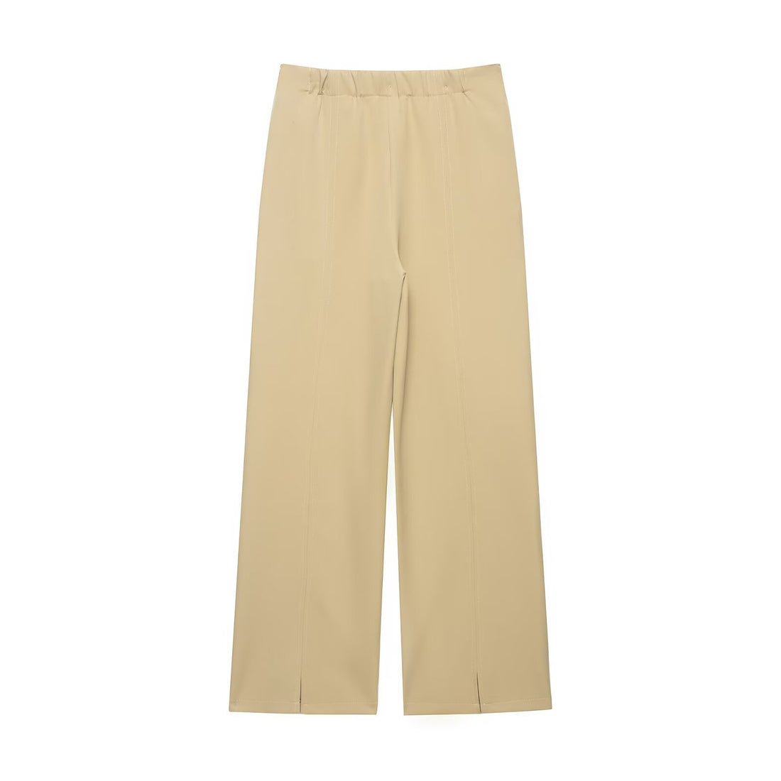 Damen Hochtaillierte weite Hose mit Cut-Out‑Kniepartie und Ziernähten Echo Archiv