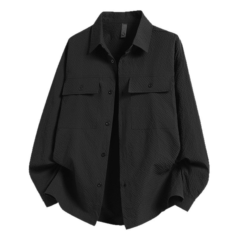 Herren lässige Overshirt mit Taschen Echoarchiv