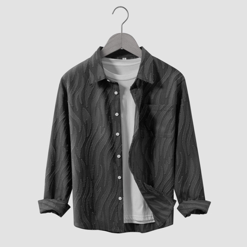 Herren lässige Designer-Hemdjacke Echoarchiv