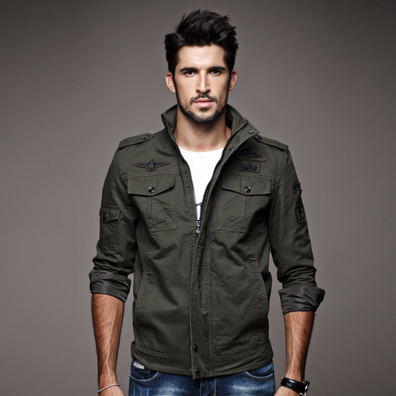 Herren Robustere Canvas Fieldjacke mit Epauletten, Brust- und Ärmeltaschen Echo Archiv