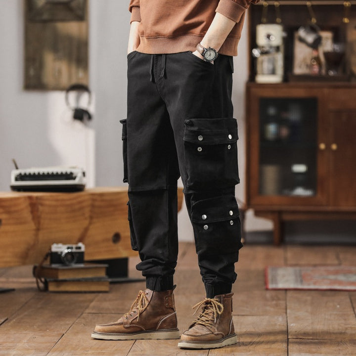 Herren Cargohose mit multifunktionalen Pattentaschen und elastischem Saum Echo Archiv