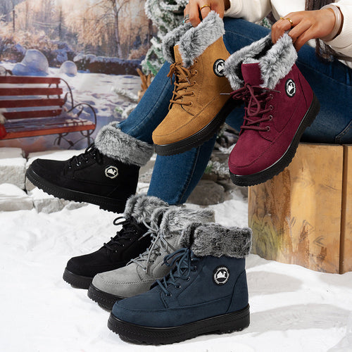 Damen gefütterte Winterstiefel Echoarchiv