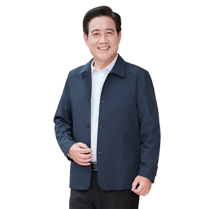 Herren Freizeitjacke mit innovativem Schnitt und praktischen Knopfdetails Echoarchiv