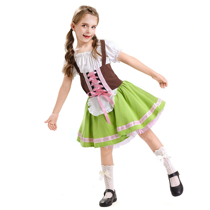 Herren nan traditionelles Kinderlederhosen-Set mit verstellbaren Hosenträgern und Trachtenhut Echo Archiv