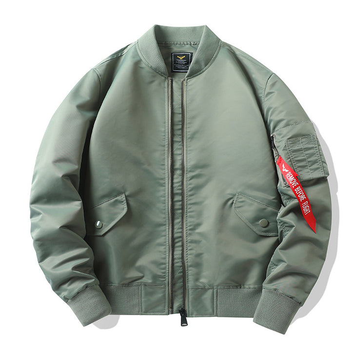 Herren Camouflage-Bomberjacke im Fliegerstil mit Mehrfach-Taschen und Strickbündchen Echoarchiv