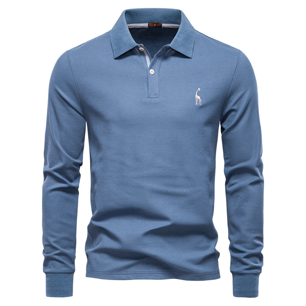 Herren Poloshirt mit klassischer Passform und kontrastierendem Kragen Echoarchiv