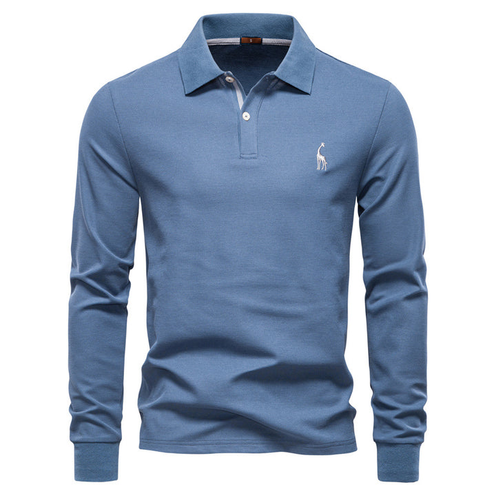 Herren Poloshirt mit klassischer Passform und kontrastierendem Kragen Echoarchiv