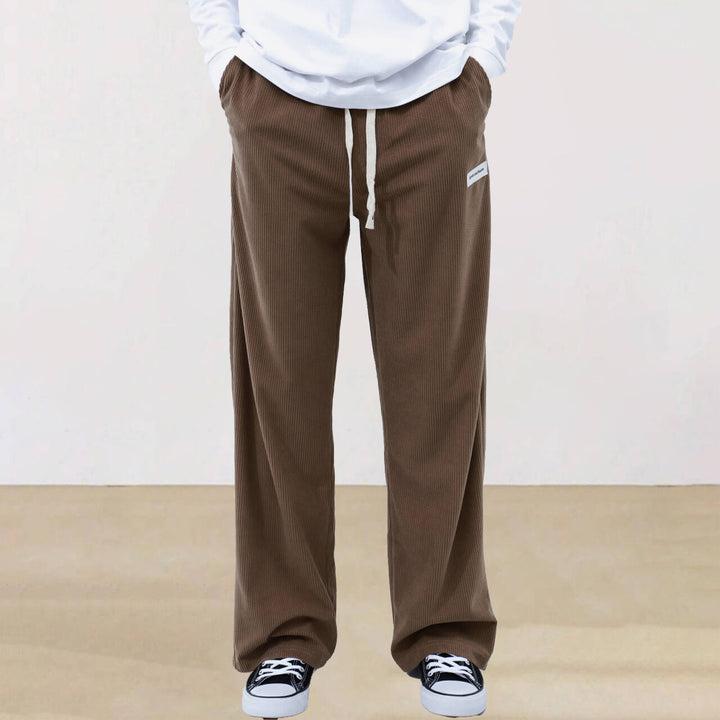 Herren Legere Lounge-Hose mit elastischem Bund und seitlichen Taschen Echoarchiv