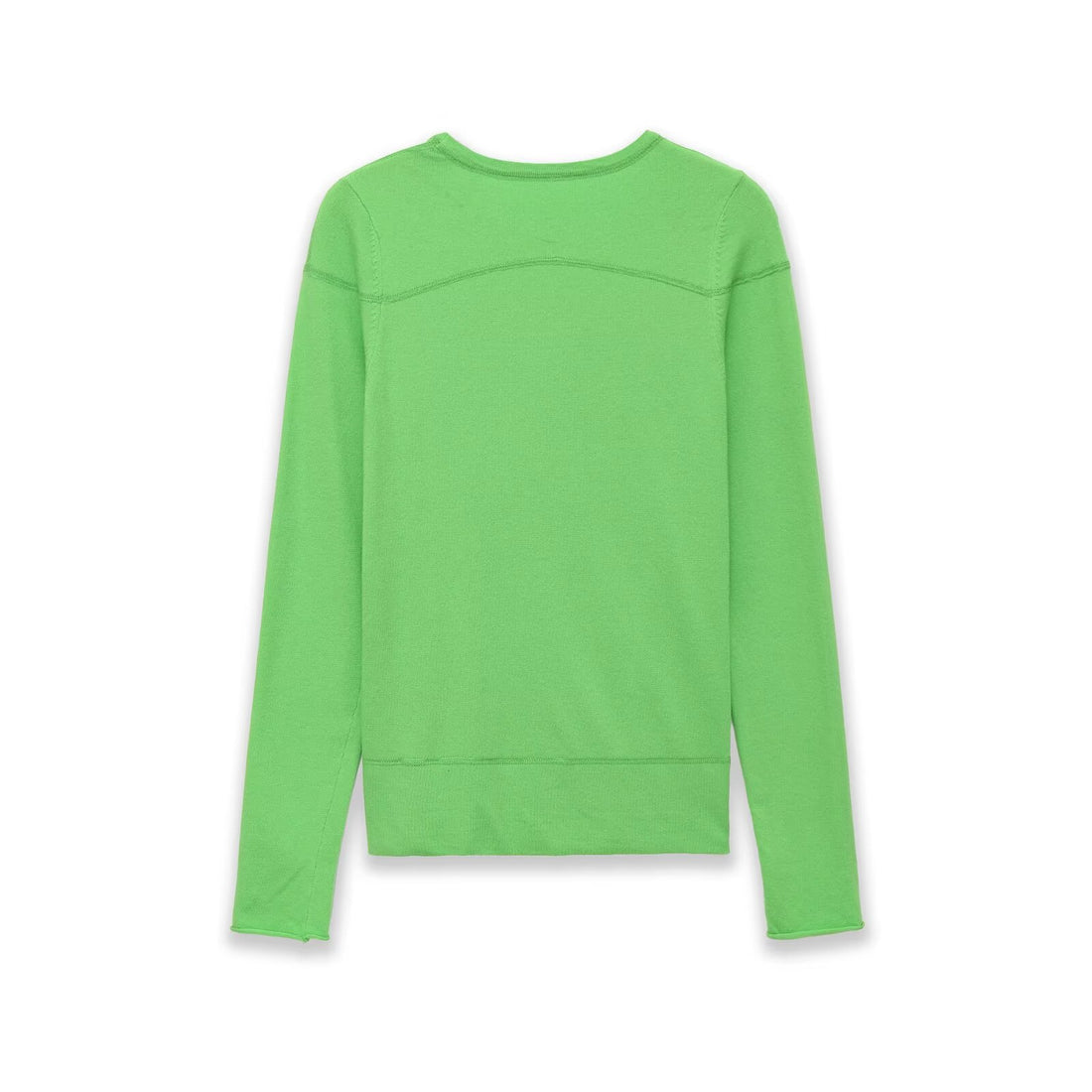Damen Leichter Feinstrickpullover mit Rundhalsausschnitt und dekorativen Nahtdetails Echo Archiv