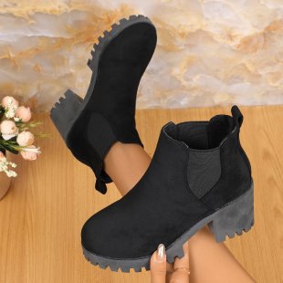 Damen nan Chelsea-Ankle-Boots mit grober Profilsohle, elastischen Seiteneinsätzen und Pull-Tab Echo Archiv