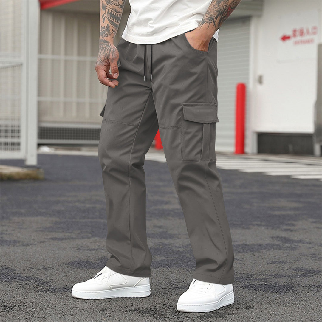 Herren Cargo-Hose mit praktischen Seitentaschen und elastischem Bund Echoarchiv