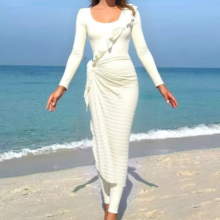 Damen Elegantes Sommerkleid mit Wickeloptik Echo Archiv
