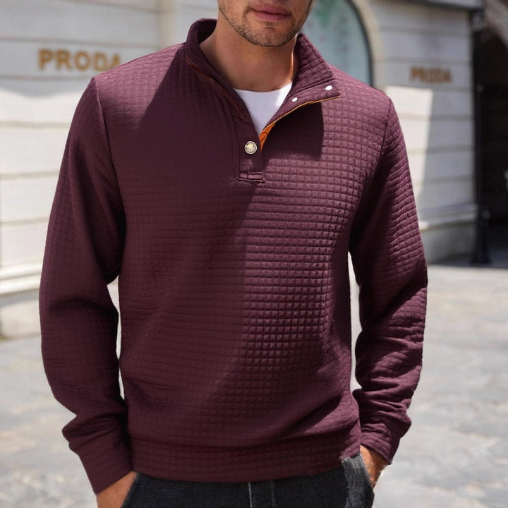 Herren stylischer Pullover mit modischem Stehkragen Echoarchiv