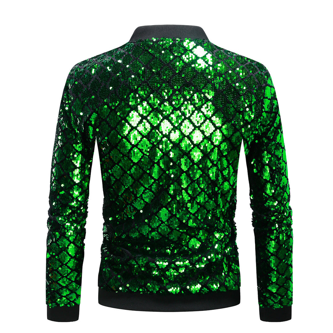 Herren Glitzernde Steppjacke Echoarchiv