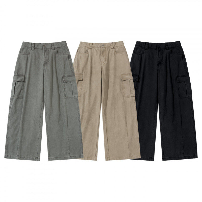 Damen Weite Cargo-Culotte-Hose aus Baumwollmix mit großen aufgesetzten Pattentaschen Echo Archiv