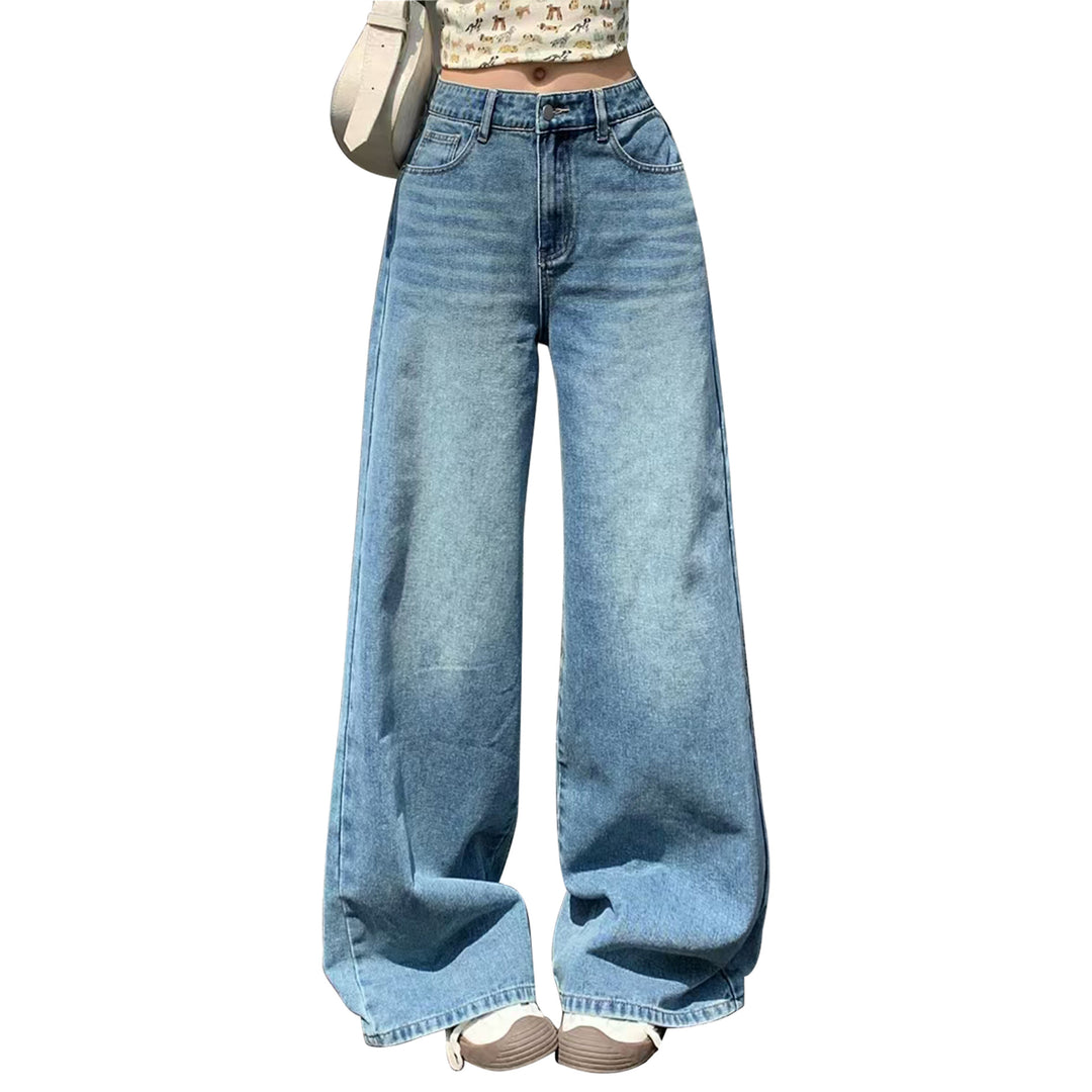Damen Extraweite High-Waist Palazzo-Jeans aus Denim Echo Archiv
