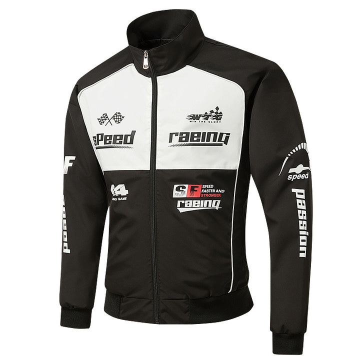 Herren Rennsport-Trackjacke im Retro-Motorsport-Stil Echo Archiv