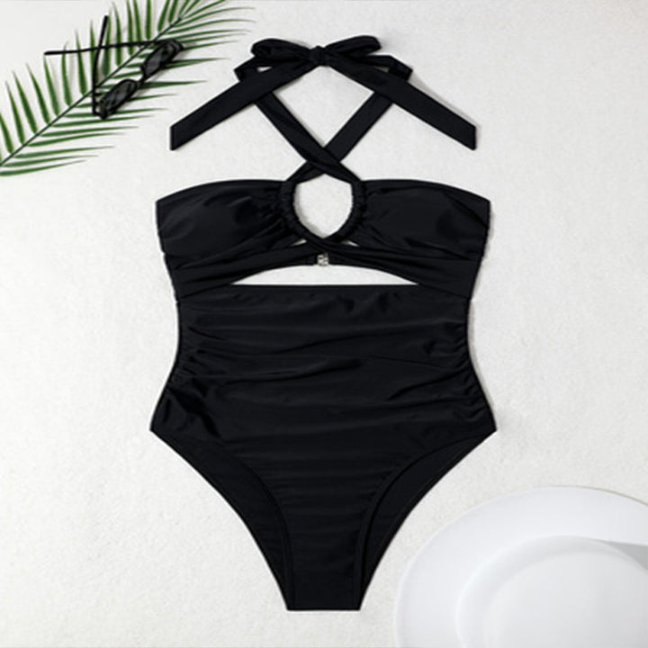 Damen Eleganter Einteiler Badeanzug mit Cut-Out-Details Echo Archiv