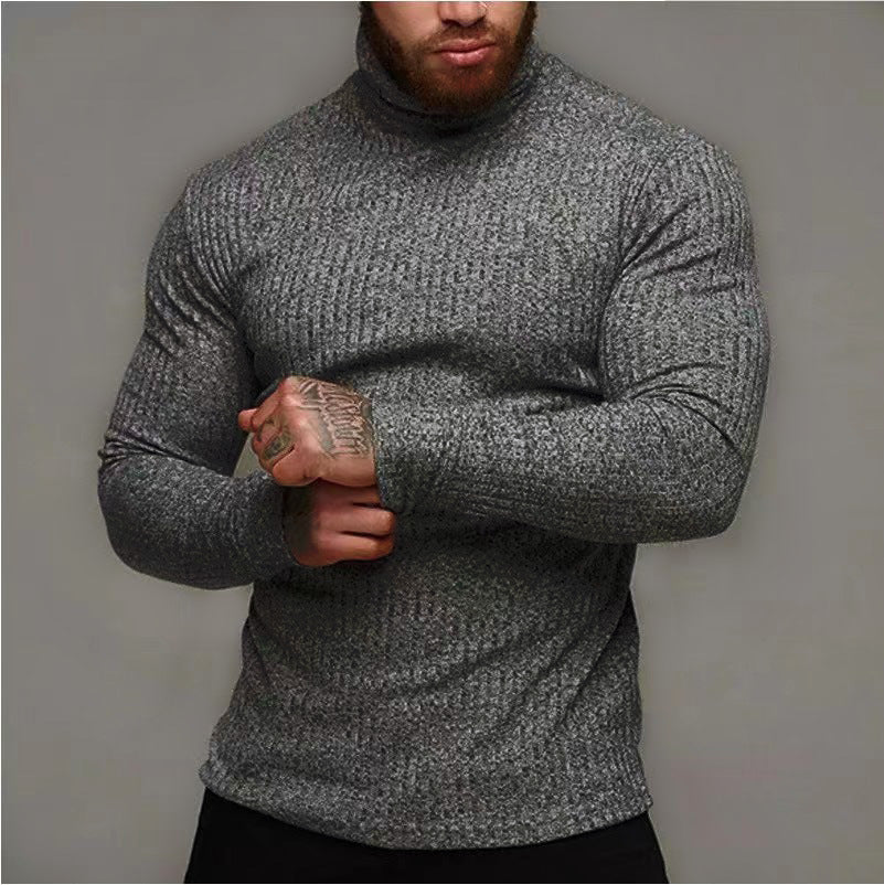 Herren Rollkragenpullover aus Rippstrick Echoarchiv