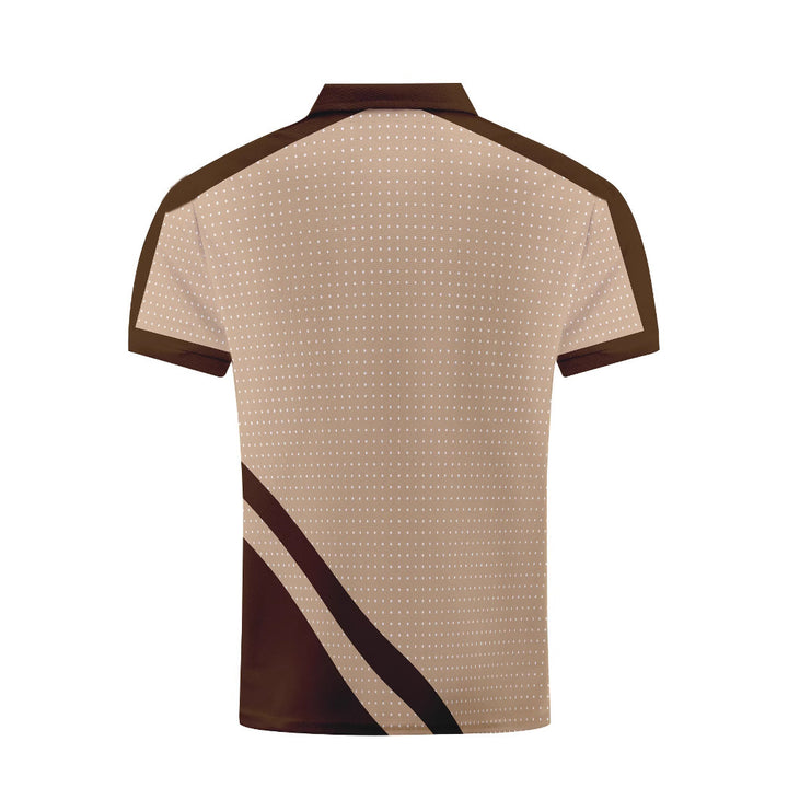 Herren modisches Kurzarm-Polohemd mit einzigartigem Punktdesign Echoarchiv