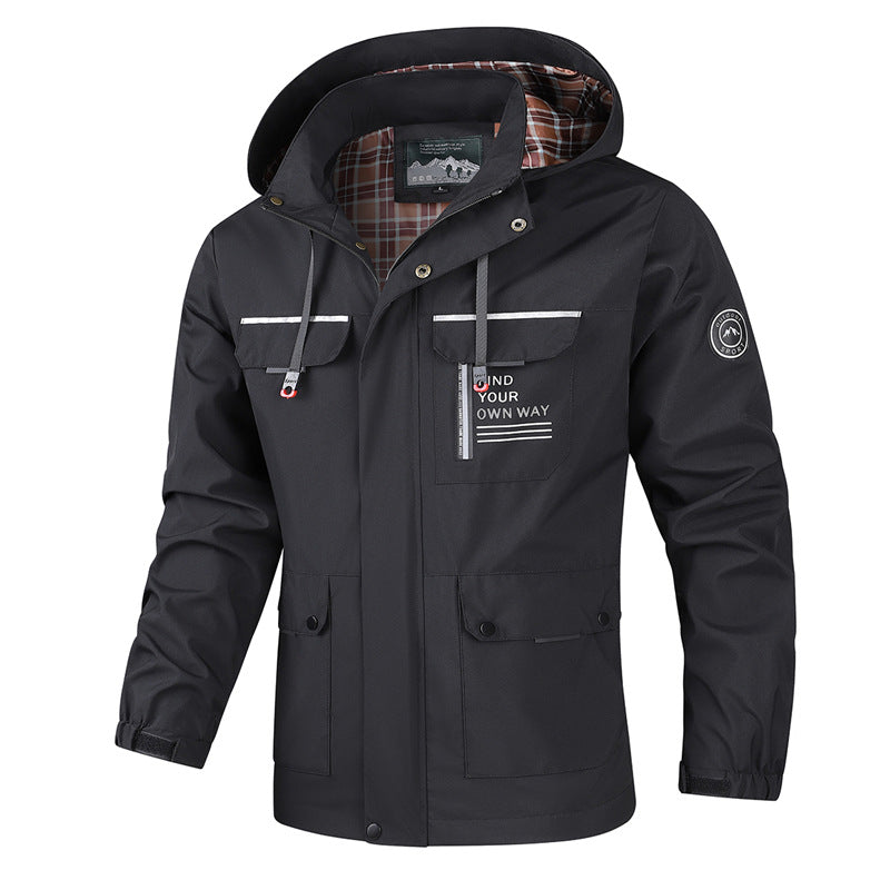 Herren Wetterfeste multifunktionale Jacke Echo Archiv