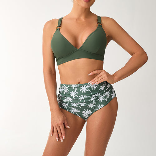 Damen Bikini-Set mit modischem Hochbund und elegantem Trägersystem Echo Archiv