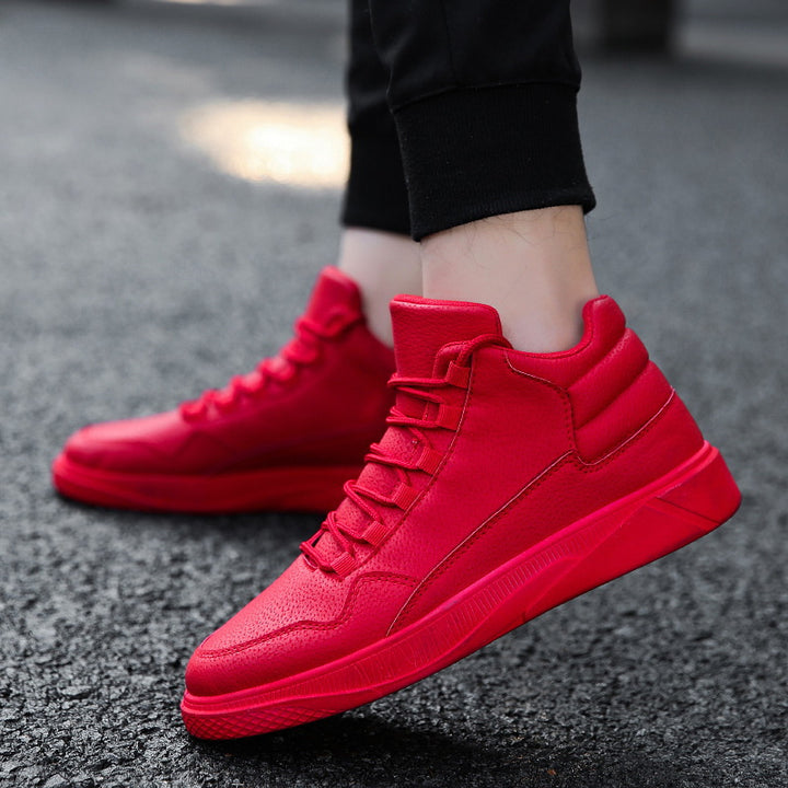 Herren Hohe Freizeit-Sneaker mit gepolstertem Knöchelkragen und strukturierter Komfortsohle – Norré