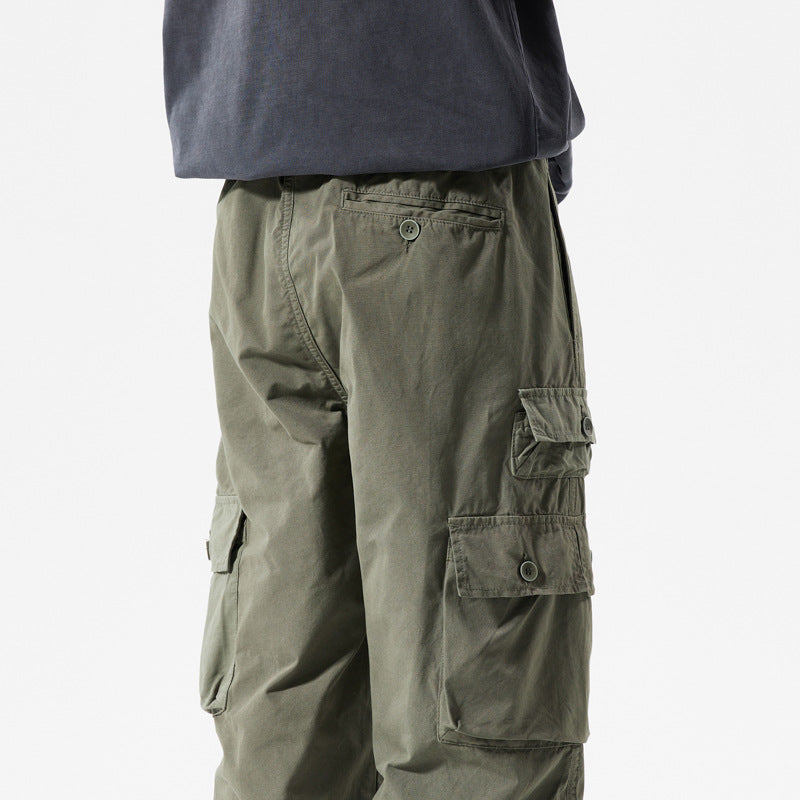 Herren Cargo-Hose mit mehreren Taschen und elastischem Bund Echoarchiv