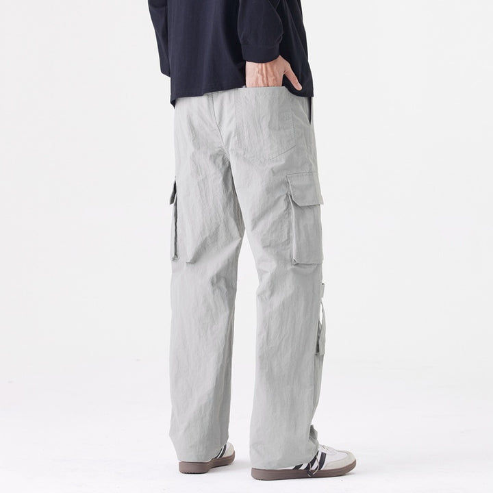 Herren Cargo-Hose mit multifunktionalen Taschen und verstellbarem Bund Echoarchiv