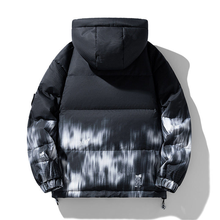 Herren modische Winterjacke mit praktischen Taschen und Kapuze Echoarchiv