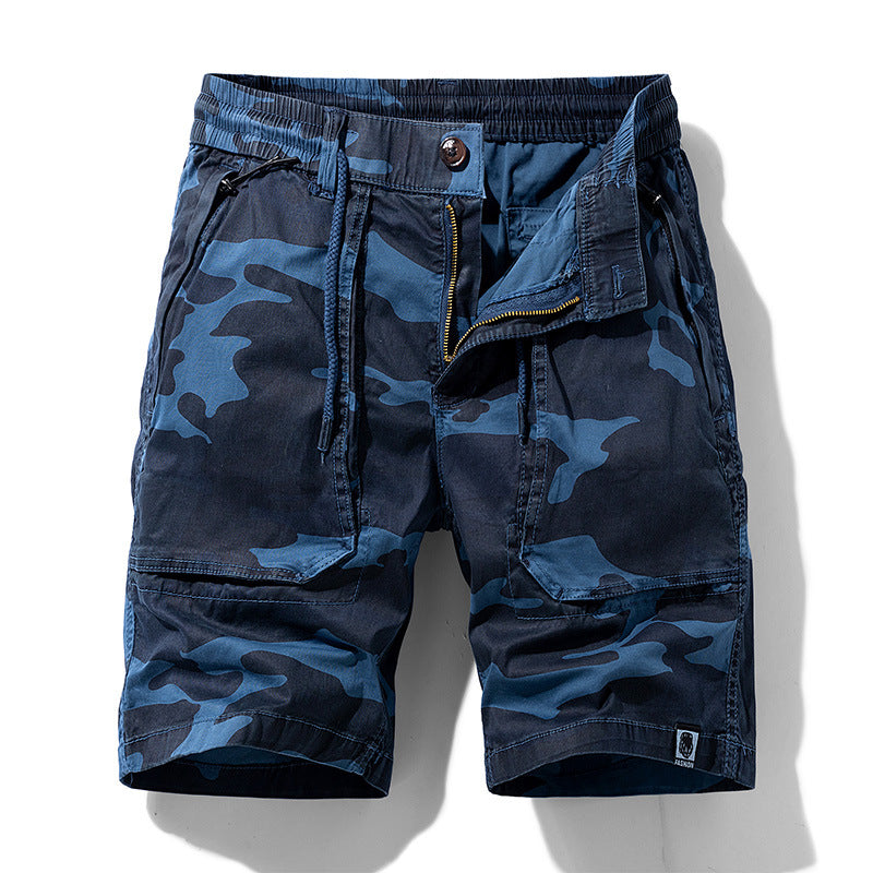 Herren Cargoshorts mit elastischem Bund und multifunktionalen Taschen Echoarchiv
