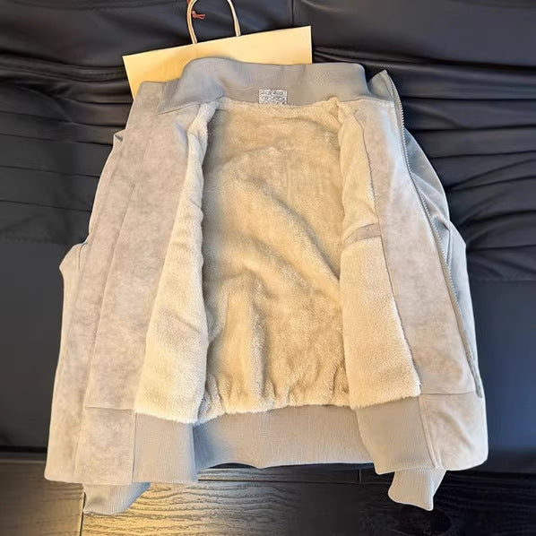 Herren Modische Bomberjacke mit weichem Innenfutter Echoarchiv