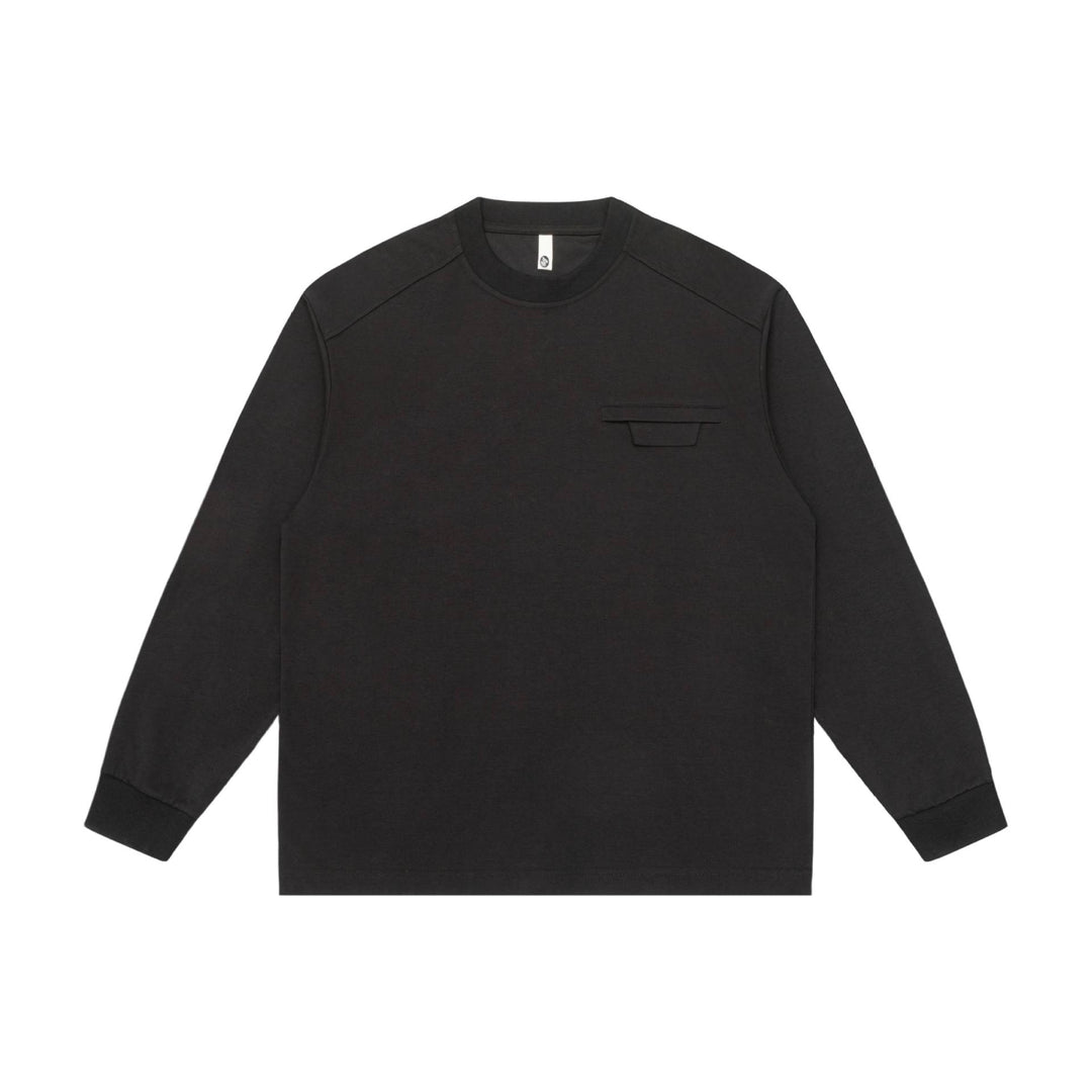 Unisex Oversize-Sweatshirt mit Raglanärmeln und verdeckter Brustklappe Echoarchiv