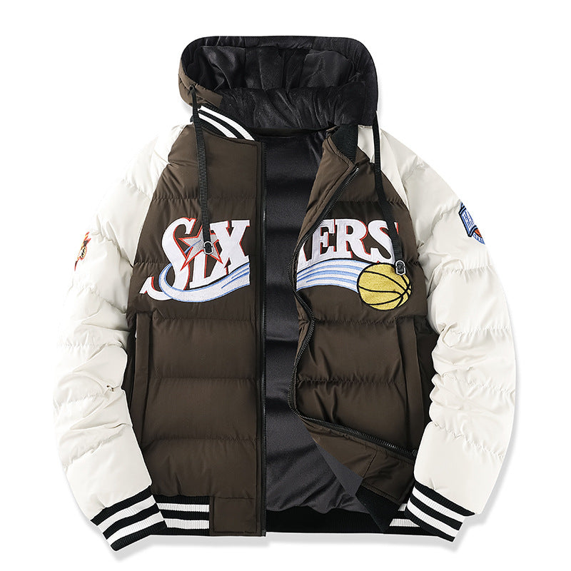 Herren Sportliche Pufferjacke mit hohem Kragen Echo Archiv