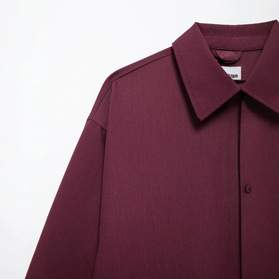 Damen Oversized Blouson mit Reißverschluss, Hemdkragen und Eingrifftaschen Echo Archiv