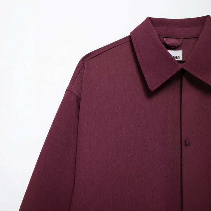 Damen Oversized Blouson mit Reißverschluss, Hemdkragen und Eingrifftaschen Echo Archiv