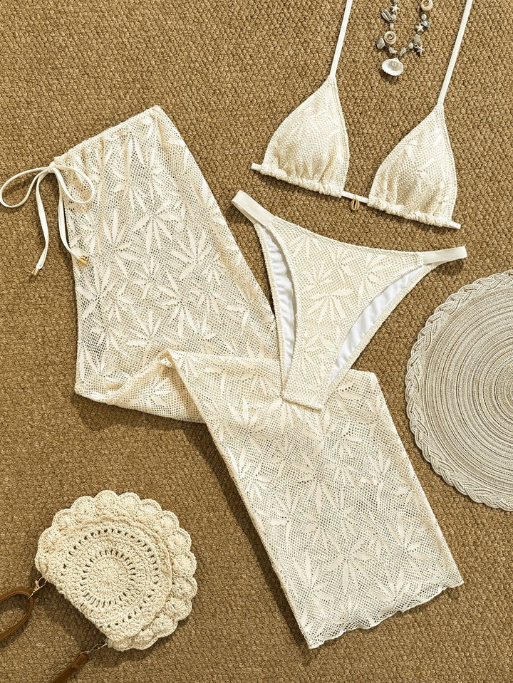 Damen Bikiniset mit modischem Häkelmuster Echo Archiv